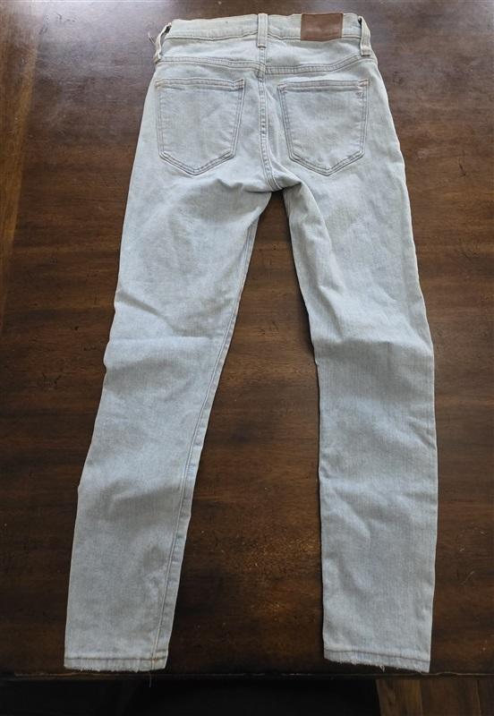 NWOTD Madewell 25 High Rise Skinny Cropped Jeans Light Wash 124968