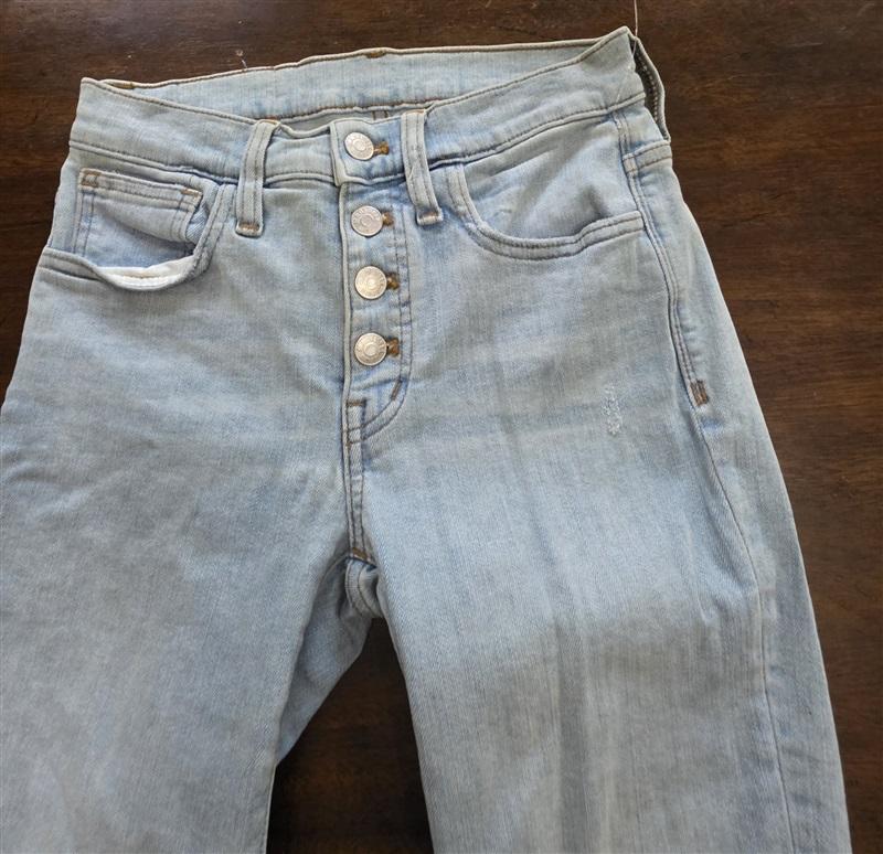 NWOTD Madewell 25 High Rise Skinny Cropped Jeans Light Wash 124968