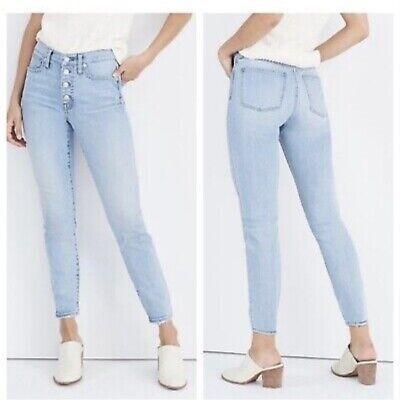NWOTD Madewell 25 High Rise Skinny Cropped Jeans Light Wash 124968