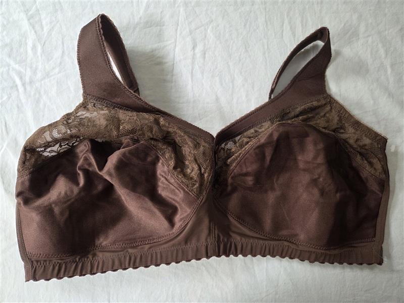 Pre Owned Glamorise 38F Magic Lift Full Figure Support Brown Bra 1000 124974