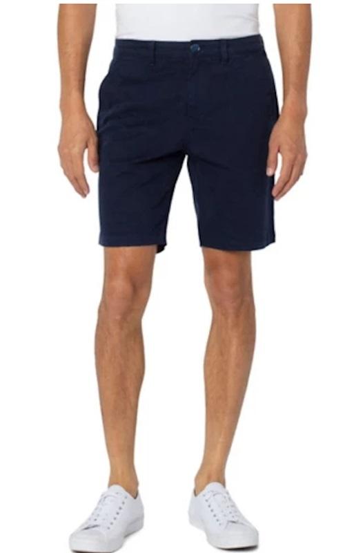 NWOT Liverpool Los Angeles 32 Modern Twill Chino Shorts Blue 124979