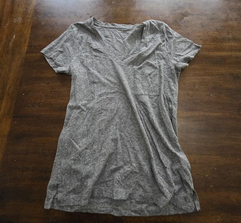 NWOT Madewell S Pocket Short Sleeve Pocket T Shirt Gray 124991
