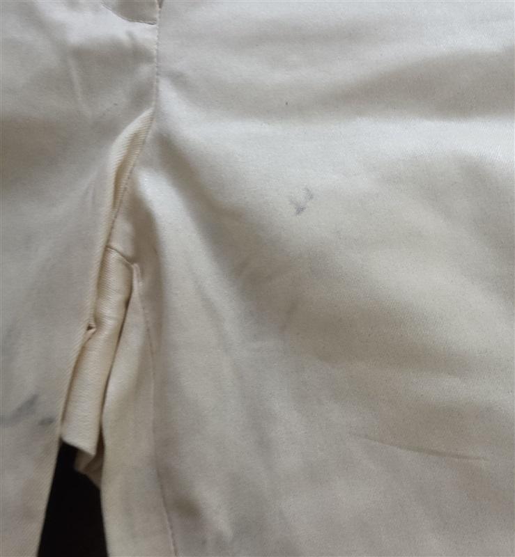 NWOTD White House Black Market 6 Pants Ivory Straight Crop Perfect Form 124993