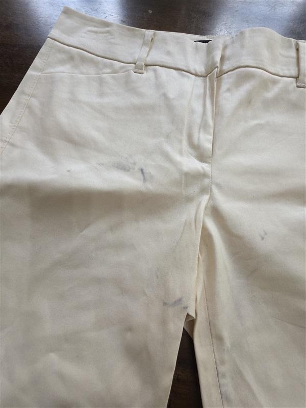 NWOTD White House Black Market 6 Pants Ivory Straight Crop Perfect Form 124993