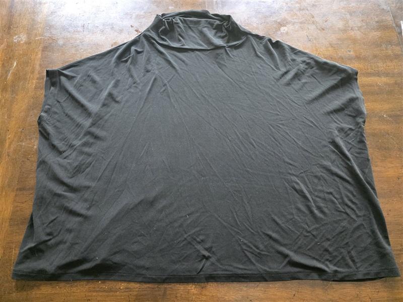 NWOT Eileen Fisher PS Mock Neck Short Sleeve Tee Shirt Silk 124998