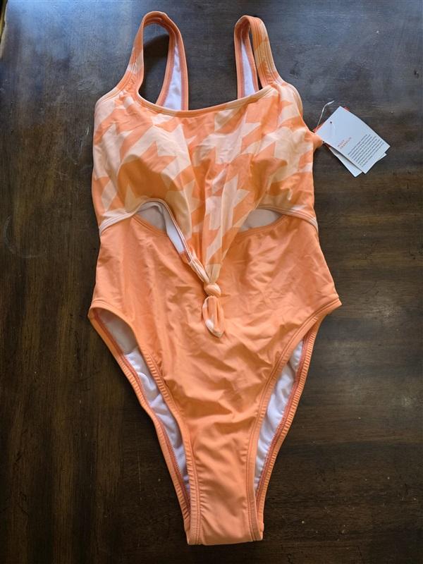 NWT Sports Illustrated XL Misty Franklin 1PC Swimsuit Orange 125011