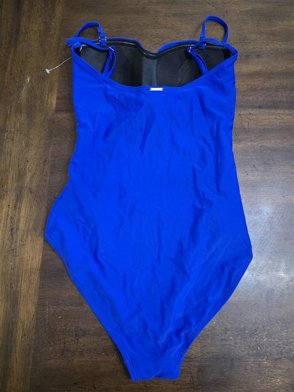 NWT Relleciga S Bright Blue Bandeau 1PC Swimsuit Blue 125073
