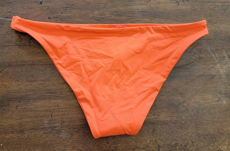 NWOT L*Space XS Camacho Full Bikini Swim Bottom POP Orange 125090
