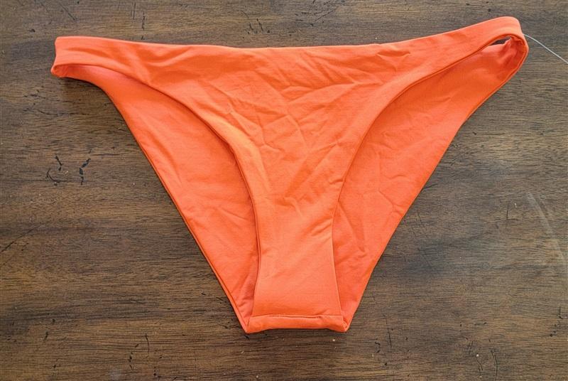 NWOT L*Space XS Camacho Full Bikini Swim Bottom POP Orange 125090