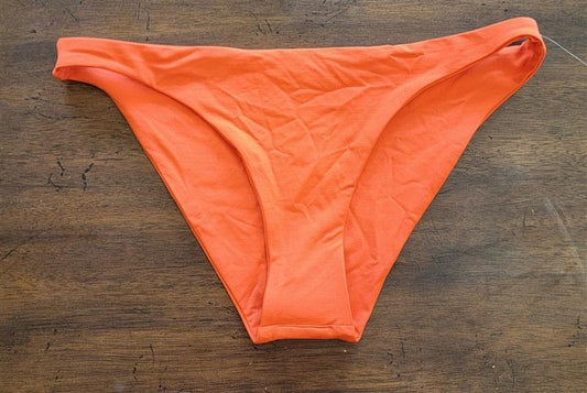 NWOT L*Space XS Camacho Full Bikini Swim Bottom POP Orange 125090