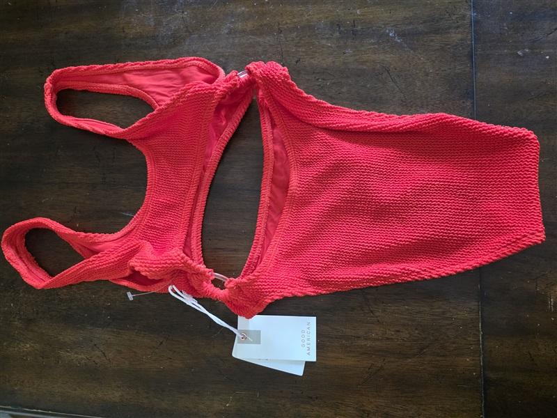 NWT Good American XS S Always Fits Sculpt Monokini Red 125091