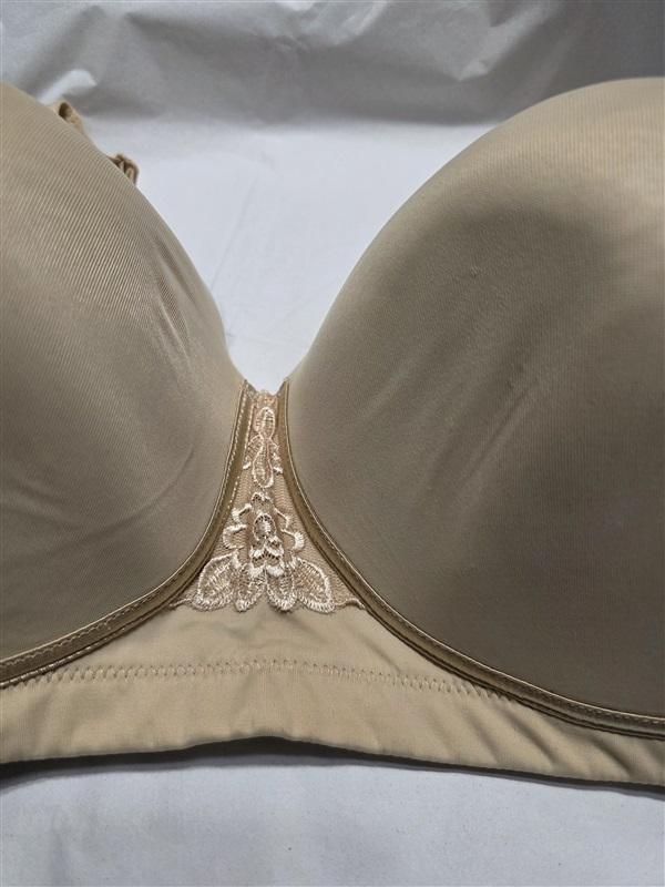NWOT Vanity Fair 40DDD Full-Fig Back-Smoothing Wire Free Bra 71380 Beige 125114
