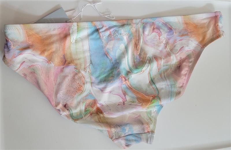 NWT Calme XXL Tie Dye Teal Hipster Bikini Swim Bottom 125121