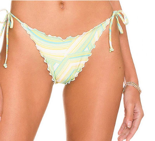 NWOT L*Space M Roger Bikini Swim Bottom Over the Rainbow Green 125123