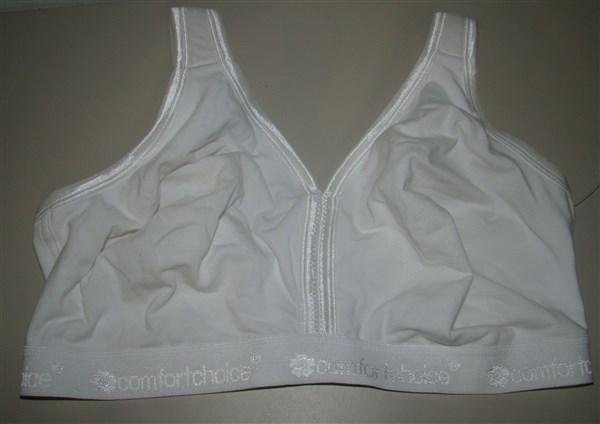 NWOT Comfort Choice 54C Seamless Wirefree Leisure Logo Bra White 125135