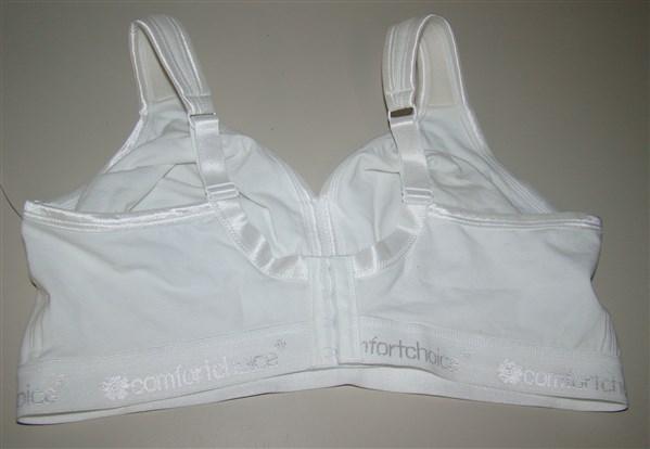 NWOT Comfort Choice 54C Seamless Wirefree Leisure Logo Bra White 125135