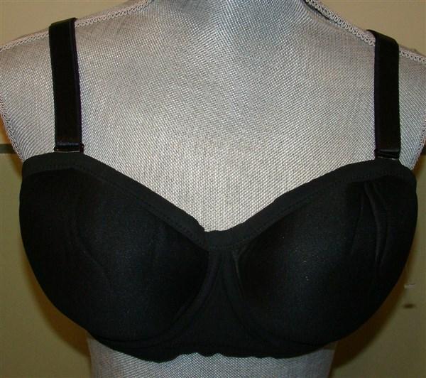 NWOT Comfort Choice 54B Convertible Style Strapless Swim Bra Black 125148