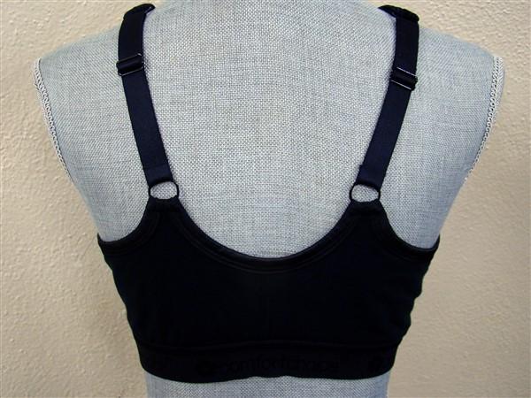NWOT Comfort Choice 54B Wire Free Cotton Logo Leisure Beige Bra Black 125152