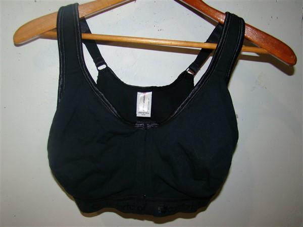NWOT Comfort Choice 54B Wire Free Cotton Logo Leisure Beige Bra Black 125152