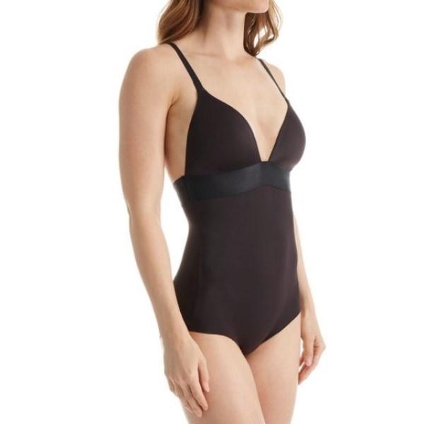 NWT Maidenform 36D Endlessly Smooth Plunge Bodybriefer DM1008 Black 125163