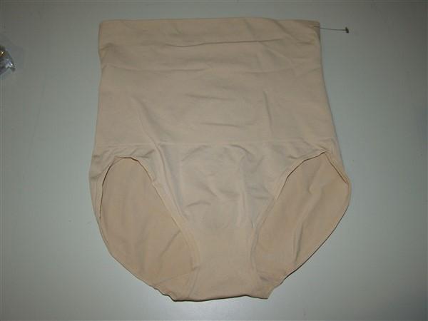 NWT Maidenform L Slim Waisters High Waist Brief 12553 Beige 125174