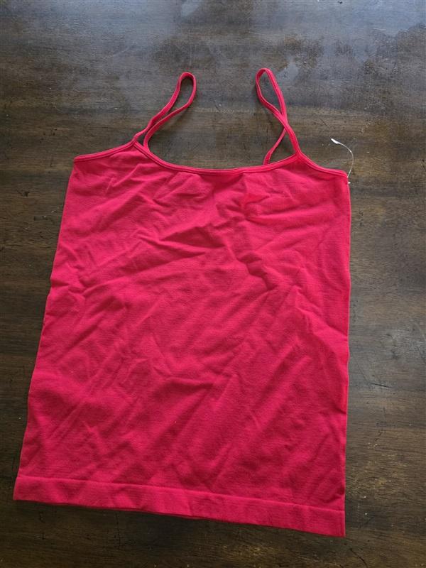 NWOT Last Tango OS Seamless Tank Top Spaghetti Strap Red 125189