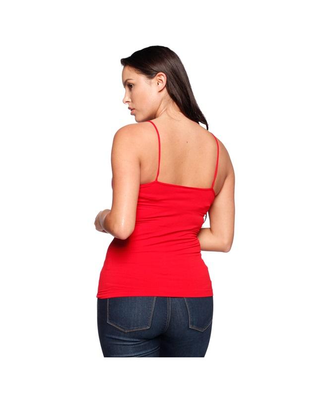 NWOT Last Tango OS Seamless Tank Top Spaghetti Strap Red 125189