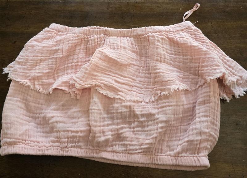 NWOT Michael Stars S Evereye Fleur Gauze Tube Top Pink 125195