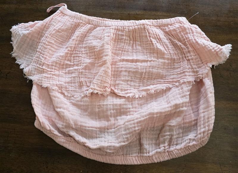 NWOT Michael Stars S Evereye Fleur Gauze Tube Top Pink 125195