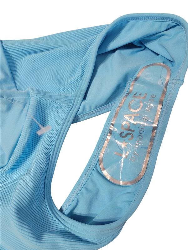 NWT L*Space L Frenchi Bitsy Cut Blue AQR Swim Bottom Bikini 125206