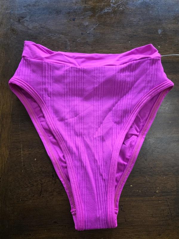 NWOT L*Space L Frenchi Bitsy Cut Purple BRF Swim Bottom Bikini 125229