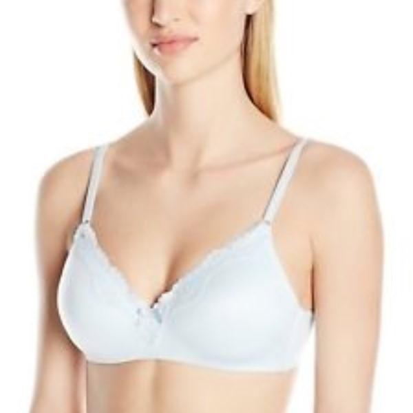 NWOT Maidenform 36C Comfort Devotion Ultimate Wirefree Lift Bra 9456 Blue 125241