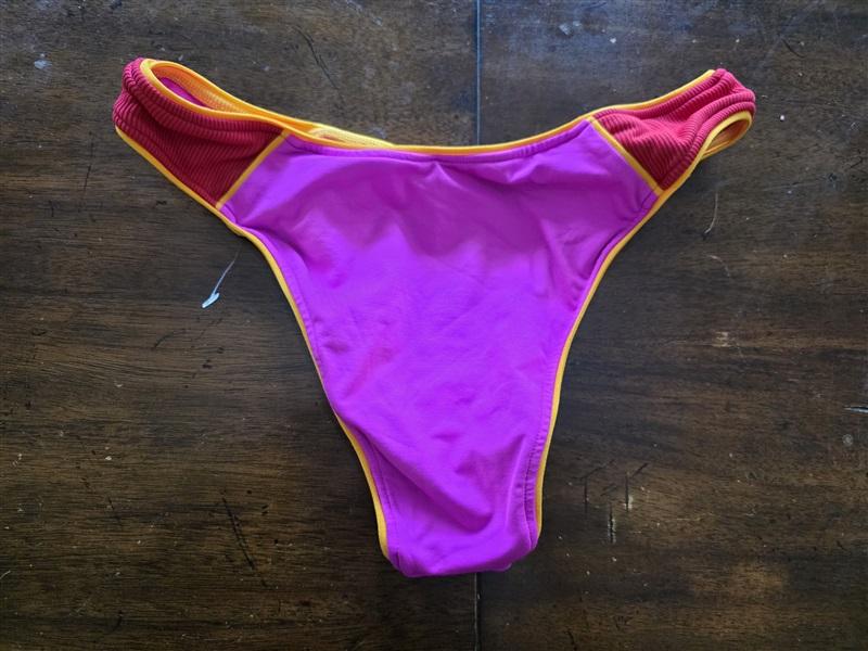 NWOT L*Space S Sandy Swim Bottom Bikini Pink Orange Red 125263