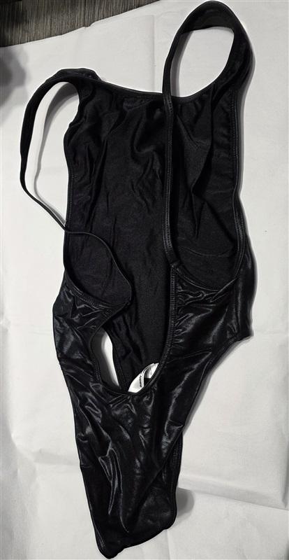 NWOT American Apparel XS Shiny Nylon Tricot High Cut 1PC Swimsuit 125264