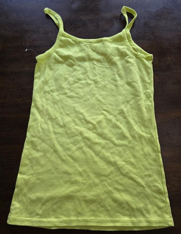 NWOT Michael Stars OS Lime Green Ribbed Tank 125270