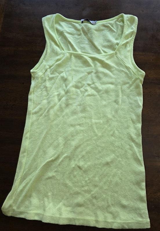 NWOT Michael Stars OS Shine Scoop Neck Neon Sparkle Tank Top 125271