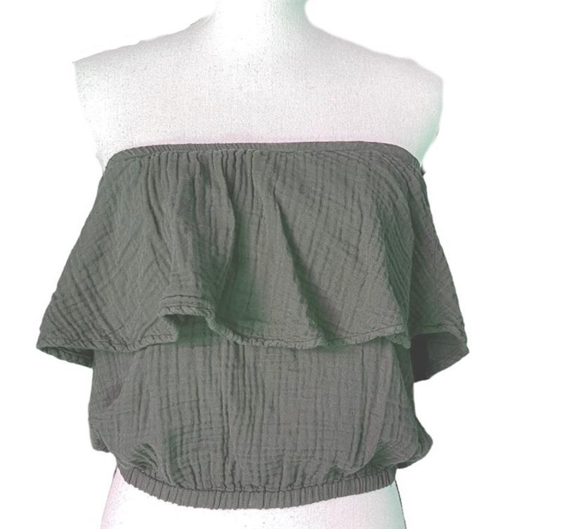NWOT Michael Stars XS Evereye Fleur Gauze Tube Top 125282