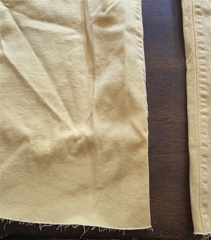 NWT Sneak Peek 16 High Rise Flare Ankle Jeans Yellow 125293