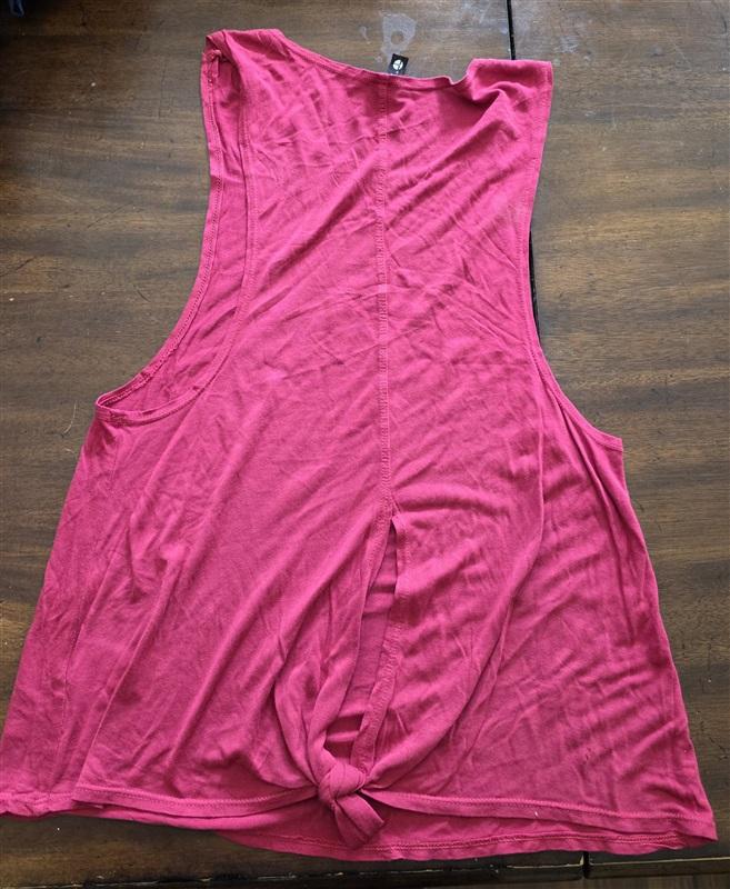 NWOT Trina Turk Reaction S Red Knotted Tank Top 125295