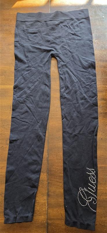 NWOT Guess M/L Sparkly Studded Legging Black Silver 125298