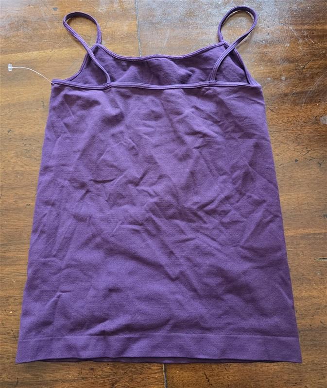NWOT Last Tango AGACI OS Seamless Tank Top Spaghetti Strap Purple 125300