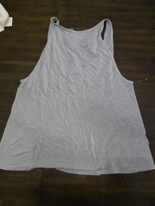 NWT Errant S Tank Top Deep V Back Taupe Linen Blend 125320