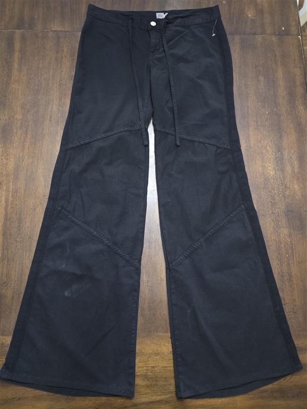 NWOT Joie 6 Black Wide Leg Pieced Tie front Pants 125327