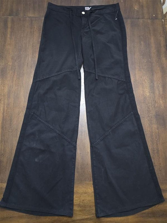 NWOT Joie 6 Black Wide Leg Pieced Tie front Pants 125327
