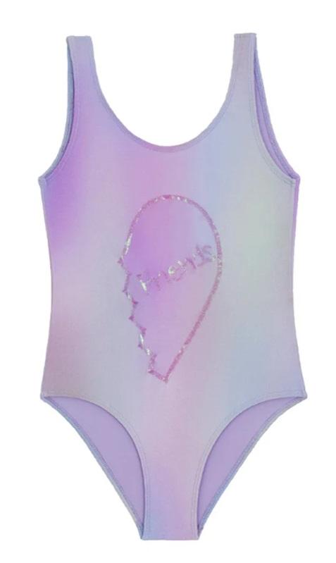 NWT Pilyq PQ Girls 16 Borealis Friends 1PC Glitter Tie Dye Print Swimsuit 125336