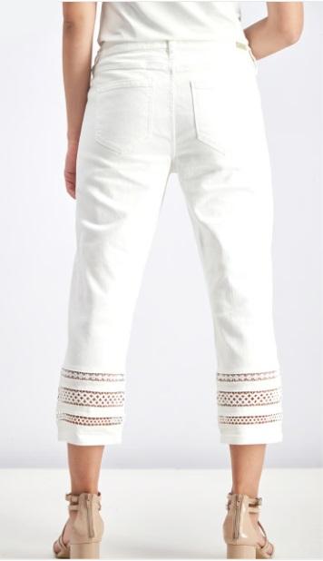 NWTD Liverpool 0/25 Sadie CROP STRAIGHT WHITE 125348