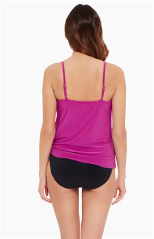 NWT Miraclesuit 8 Solid Alex Underwire Tankini Top Pink 125350