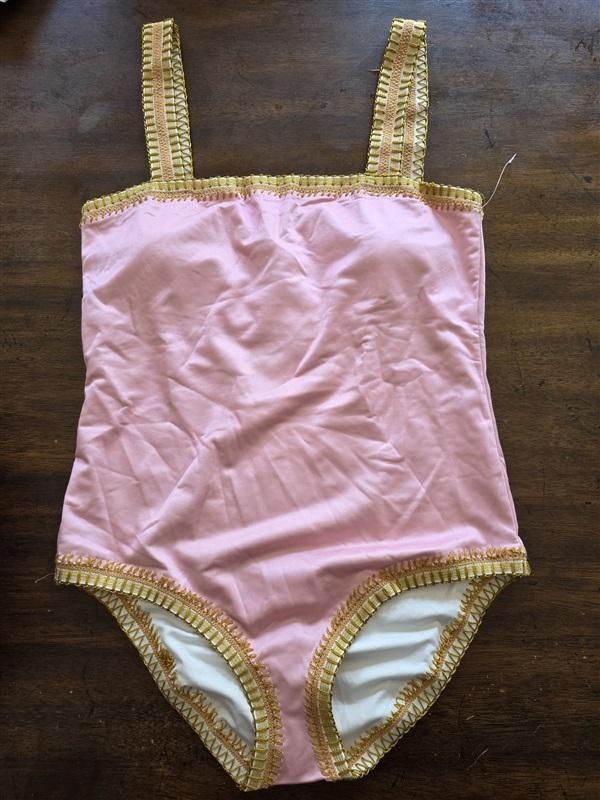 NWT Pilyq Platinum M Crochet Square Neck 1PC Pink SwimSuit 125375
