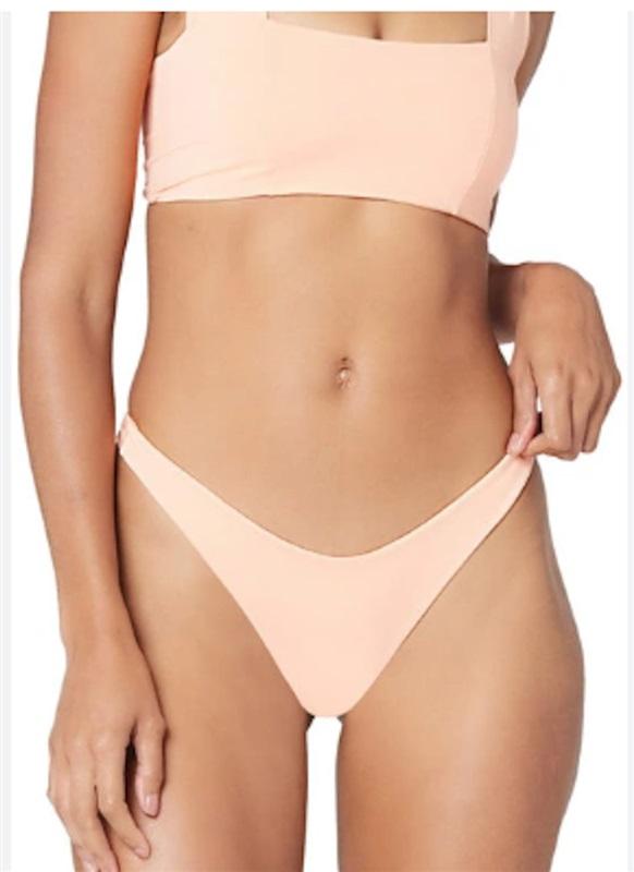 NWT L*Space L Cabana Bitsy Bikini Bottom Terry Tangy Orange 125385