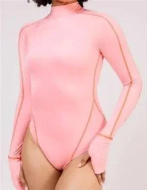 NWOT Free People HAH Hot As Hell Intimates XS Gloves Off Bodysuit Pink 125391